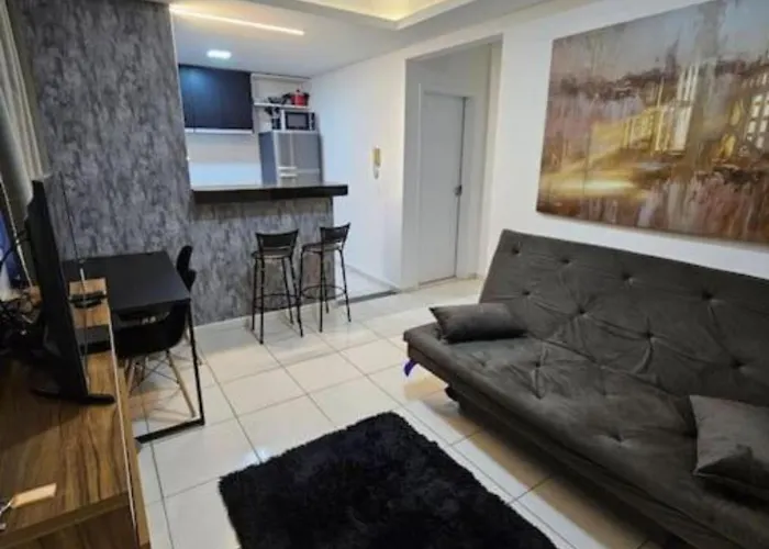 Apartamento Confortavel 2 Quartos Garagem Ao Lado Shopping Zona Sul